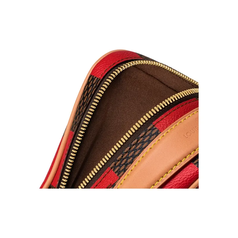 LOUIS VUITTON Chess Messenger Bag Damier Pop Red-4