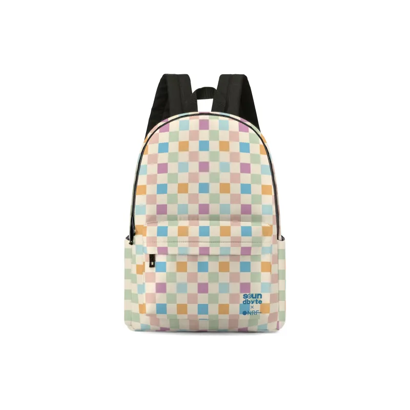 ONRF SOUNDBYTE Collaboration Polyester Backpack Medium Size Unisex White-0