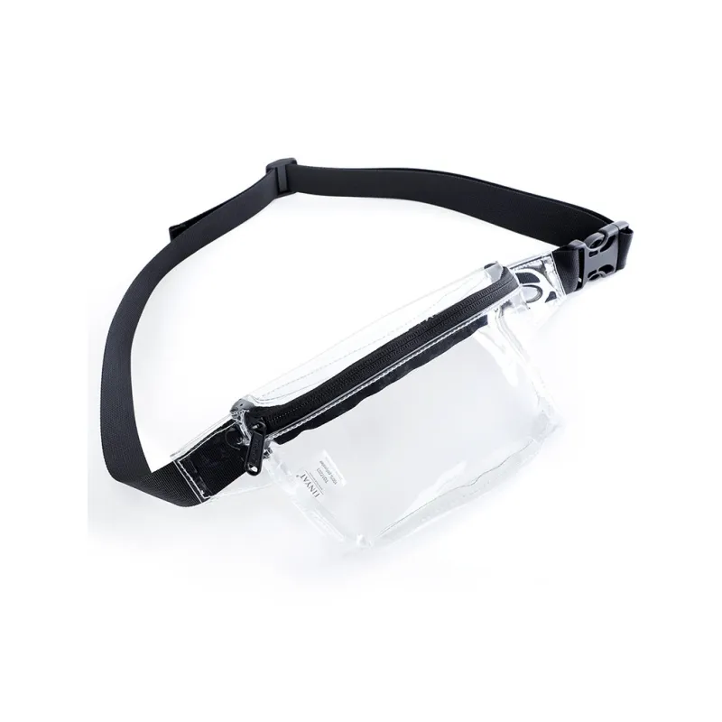TINYAT PU Crossbody Bag Small Size Unisex Orange/Transparent/Transparent Black/Matte Black-0