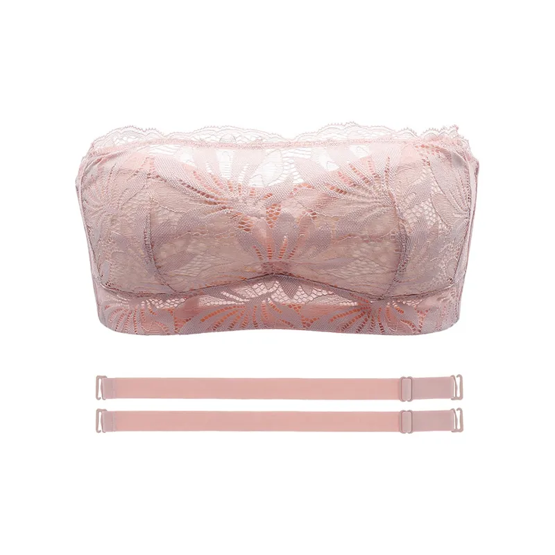 Flowers In Water Bra Women's Pink-0