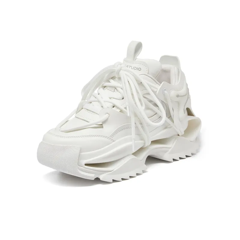 LEECAT STUDIO Cushioning Height Increasing Abrasion Resistant Breathable Chunky Sneakers Women's-9