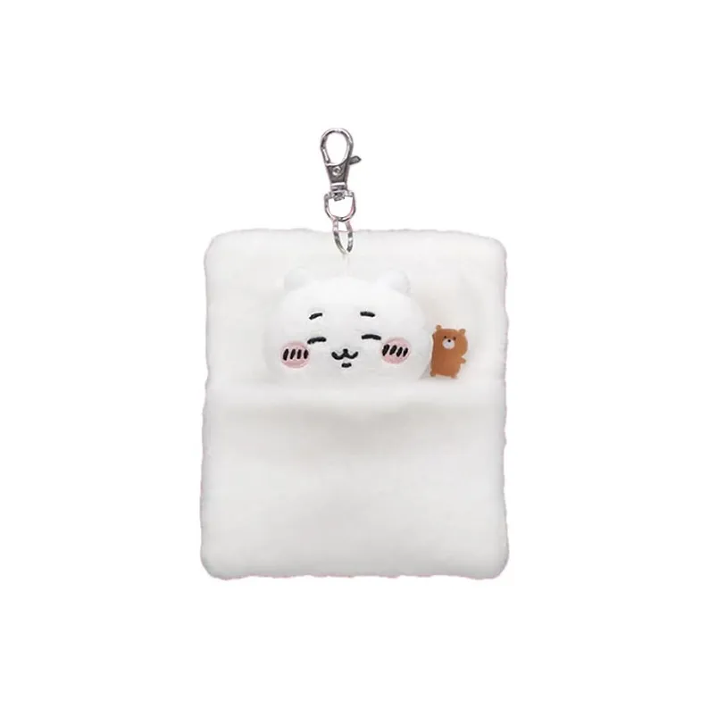 Chiikawa Chiikawa Closed Eye Jiye Blanket Roll Box Dolls Plush Pendant 14cm Height-0