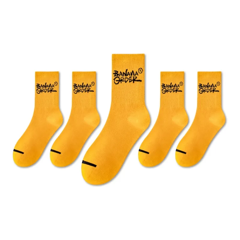 LUOLIAN Mid Calf Socks Unisex 5 Pack-32