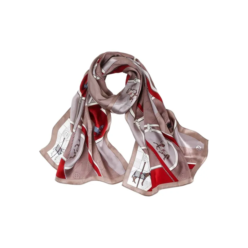 VINEY Mulberry Silk Scarves Women's-0