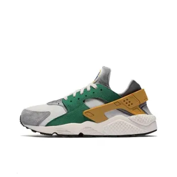 Nike Air Huarache Run Pine Green Gold Leaf