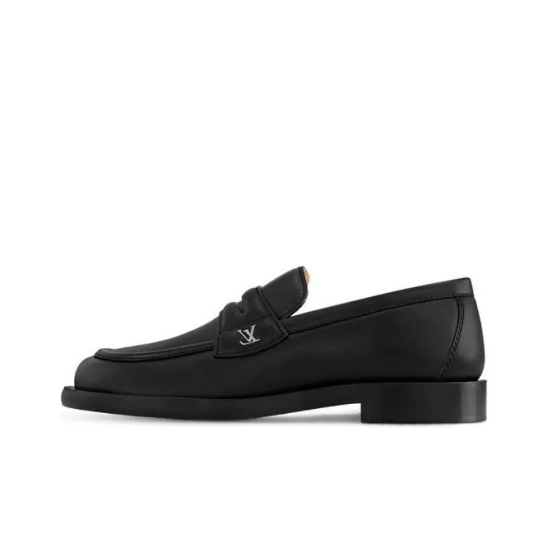 LOUIS VUITTON DANDY Loafers Men's Black-0