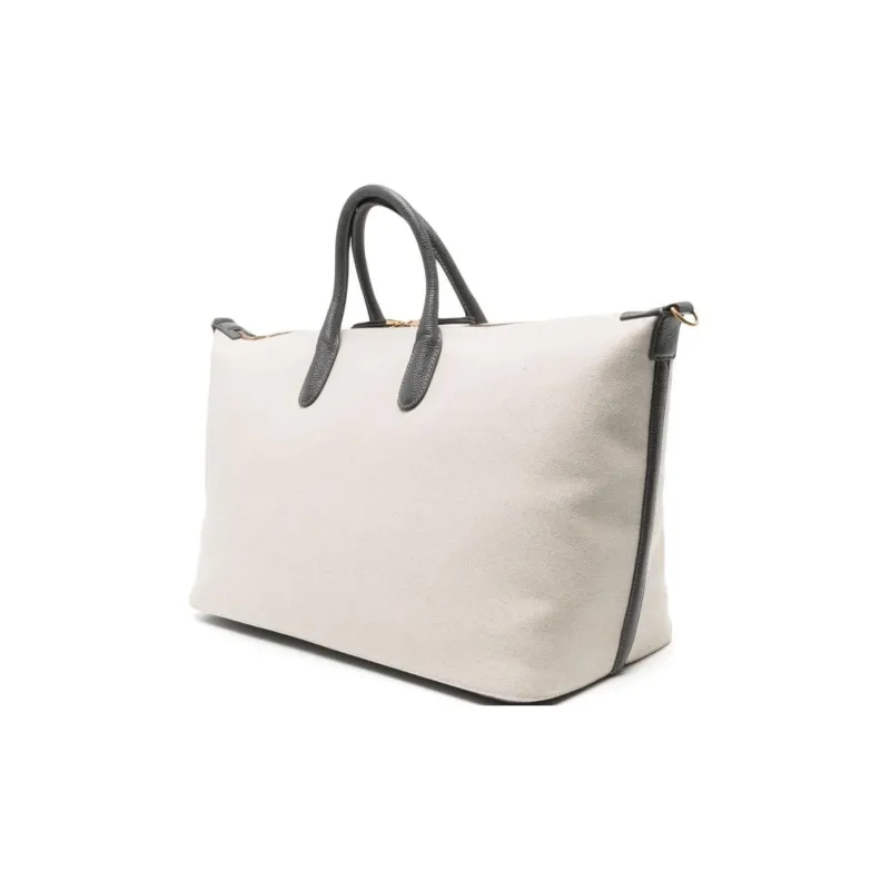 THOM BROWNE Medium Canvas Tote Bag-1