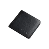Black-Bifold (Vegetable Tanned Top Grain Cow Leather) Anti-Skimming