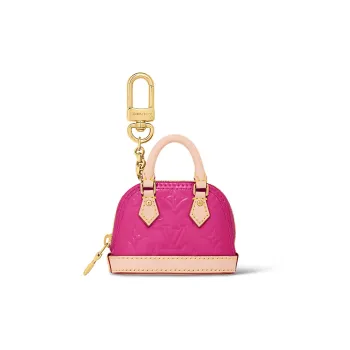 LOUIS VUITTON Micro Alma Vernis Key Holder Pink