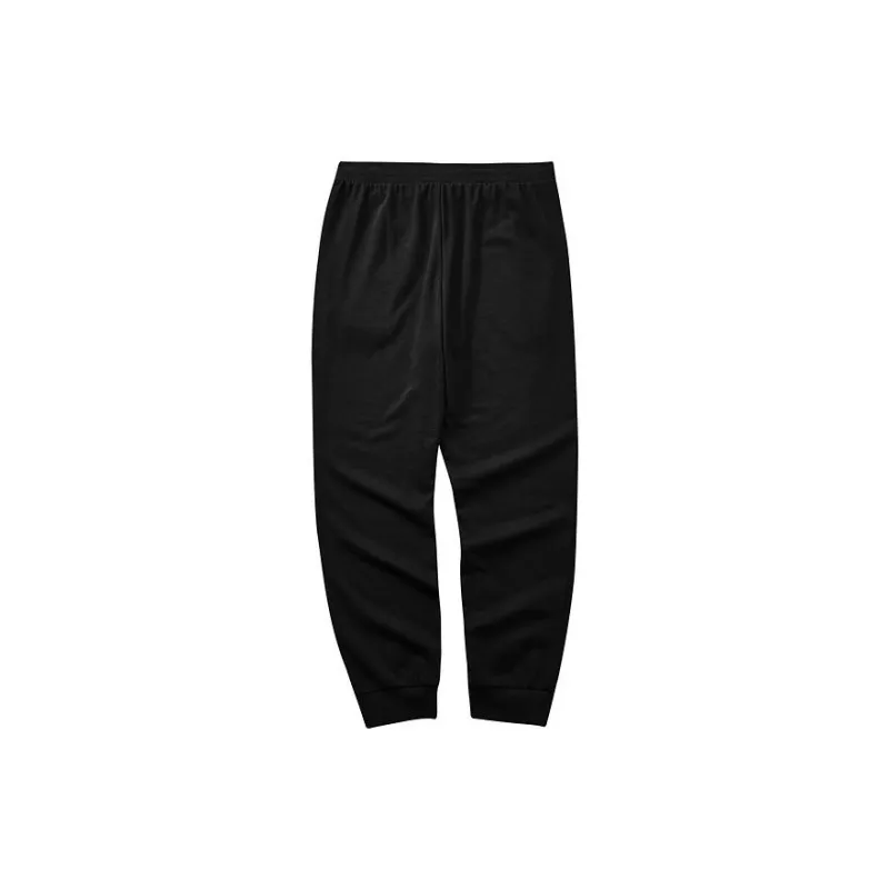 Skechers Colorful Knitted Sports Pants Unisex Carbon Black-1