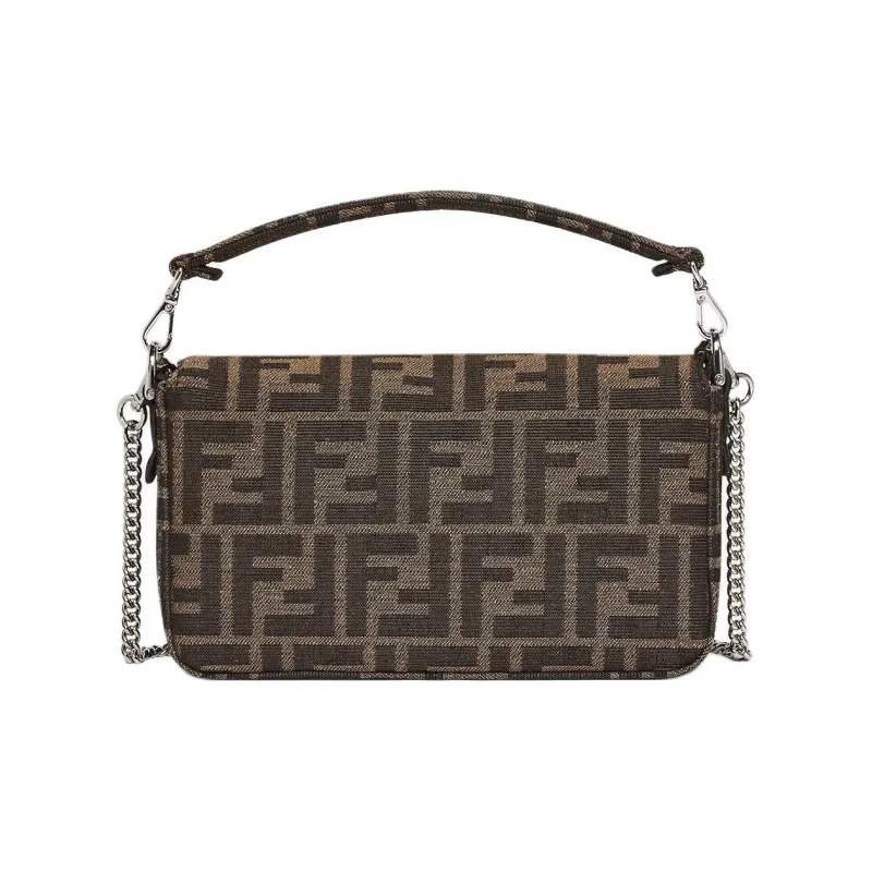 FENDI Pokémon X FRGMT Fujio Collaboration Baguette Polyester Crossbody Handbags Mini Unisex Brown-2