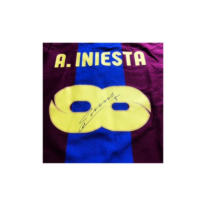 ICONS.com Iniesta Includes Certification Certificate Not Framed Barça Soccer Apparel-3