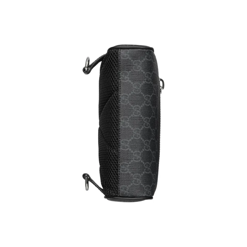 GUCCI Canvas With Leather Handbag, Shoulder Bag, Crossbody Bag Men's Black-7