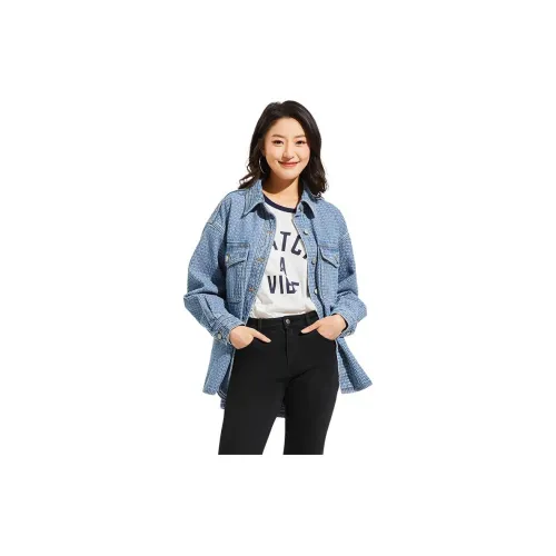 Hotwind Denim Jackets Women's Blue