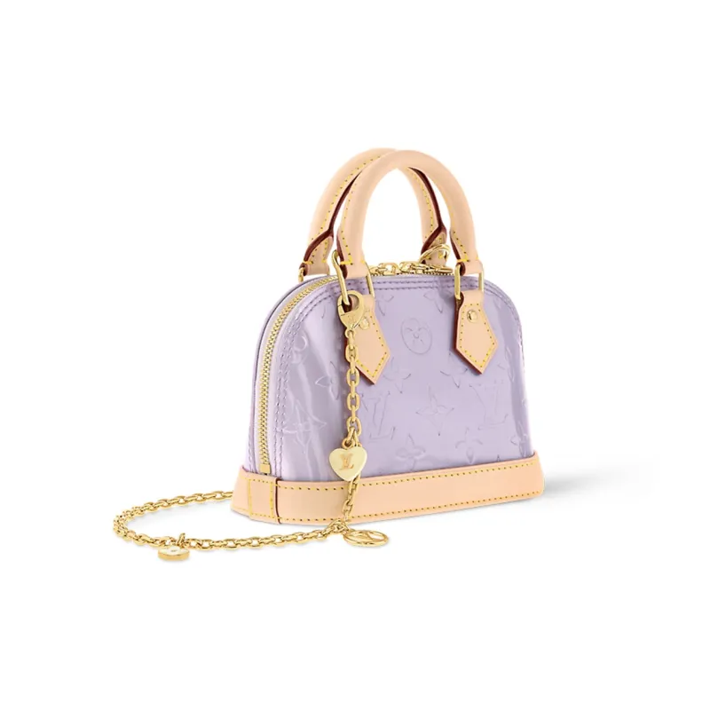 LOUIS VUITTON Nano Alma Glossy Lilac-1
