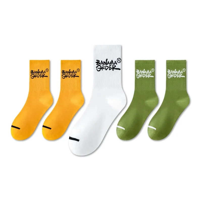 LUOLIAN Mid Calf Socks Unisex 5 Pack-8