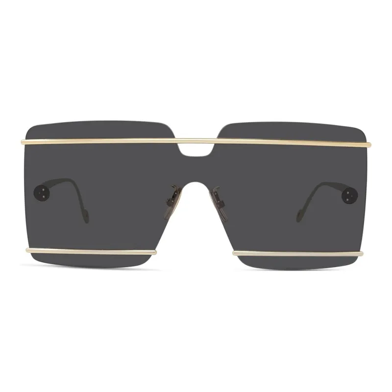 LOEWE Irregular Shape Sunglasses Men's Gold-1
