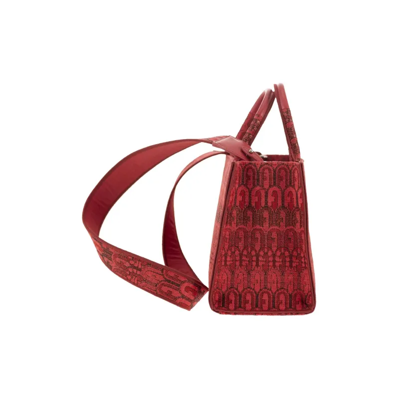 Furla Opportunity Polyester Tote Bag, Shopping Bag, Shoulder Bag, Crossbody Bag, Handbag Trumpets Women's Red-2
