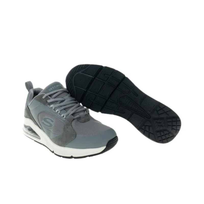 Skechers Anti Slip Wear Resistant Low Top Abrasion Resistant Sports Men's Gray-4