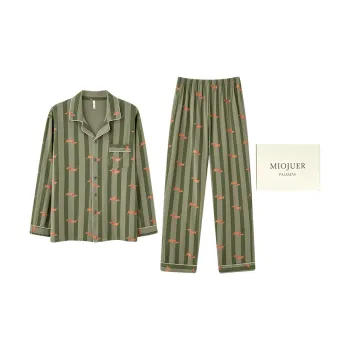 MIOJUER Pajama Set Men's Grass Green