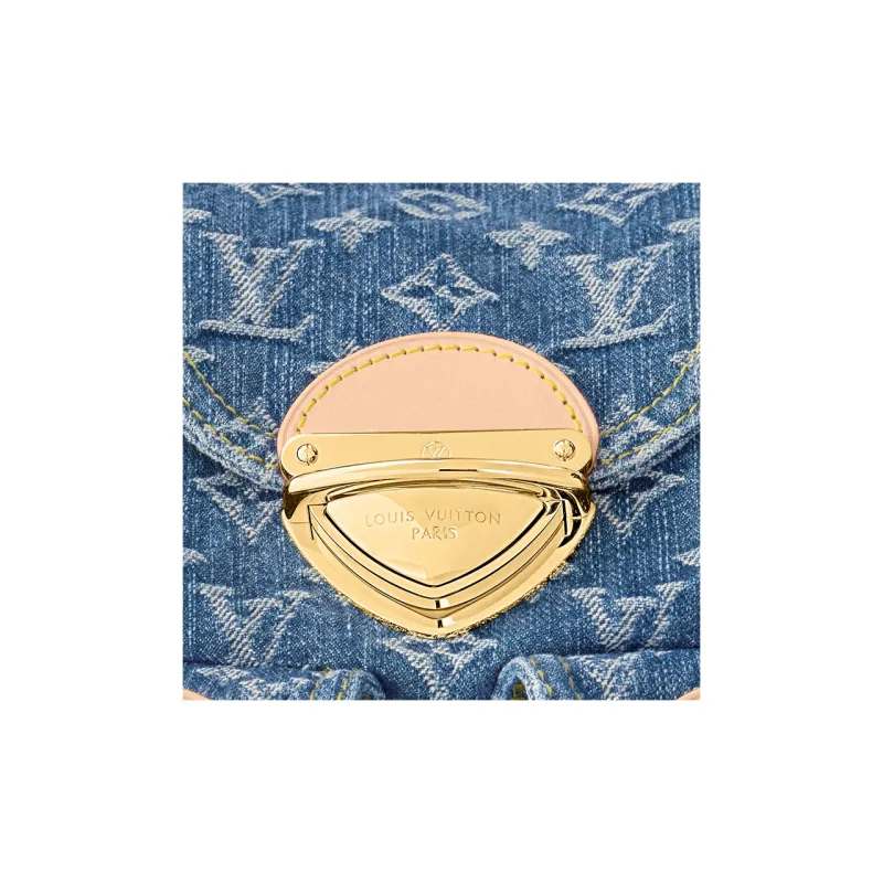 LOUIS VUITTON Venice Backpack Monogram Denim Blue-5