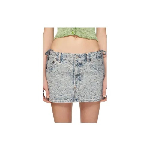 Acne Studios Denim Short Skirts Women's Blue