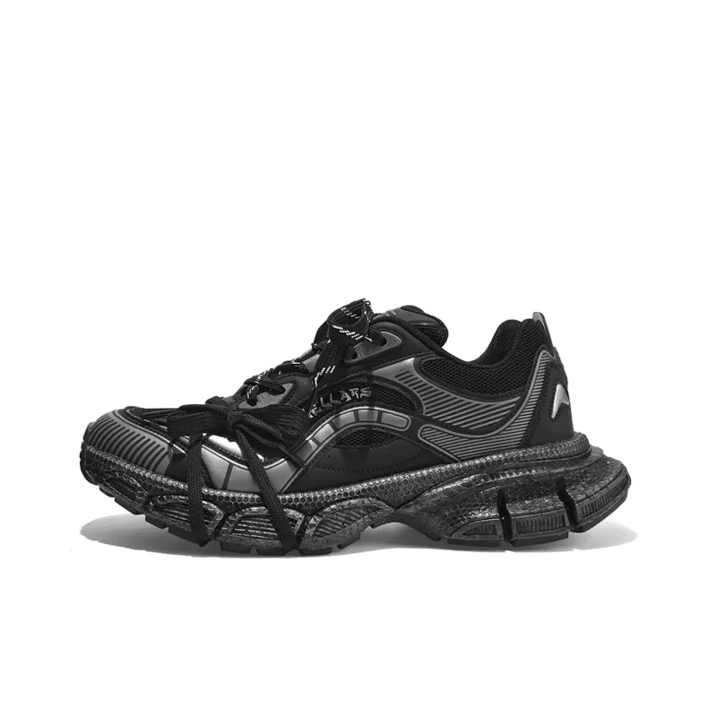 TCELLARS Cushioning Abrasion Resistant Lightweight Height Increasing Mat Low Top Chunky Sneakers Unisex-27