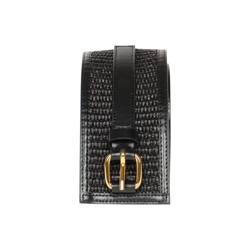 MARNI Raffia Belt Women's Black-1
