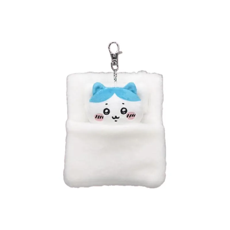 Chiikawa Hachiware Quilt Roll Storage Box Dolls Plush Pendant 14cm Height-0