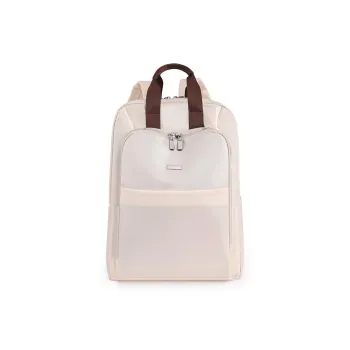 Duoluplo Doron Paul Fabric Backpack Regular Unisex White Black Brown
