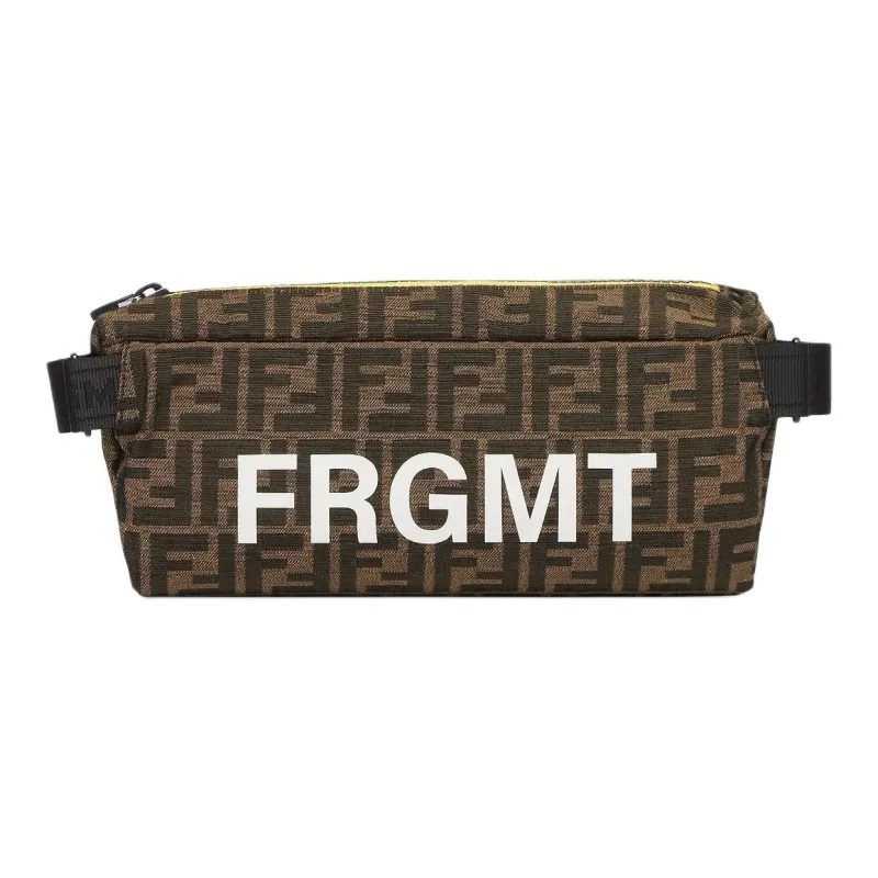 FENDI FRGMT Junya Ito Collaboration Polyester Fanny Pack Men's Brown-0