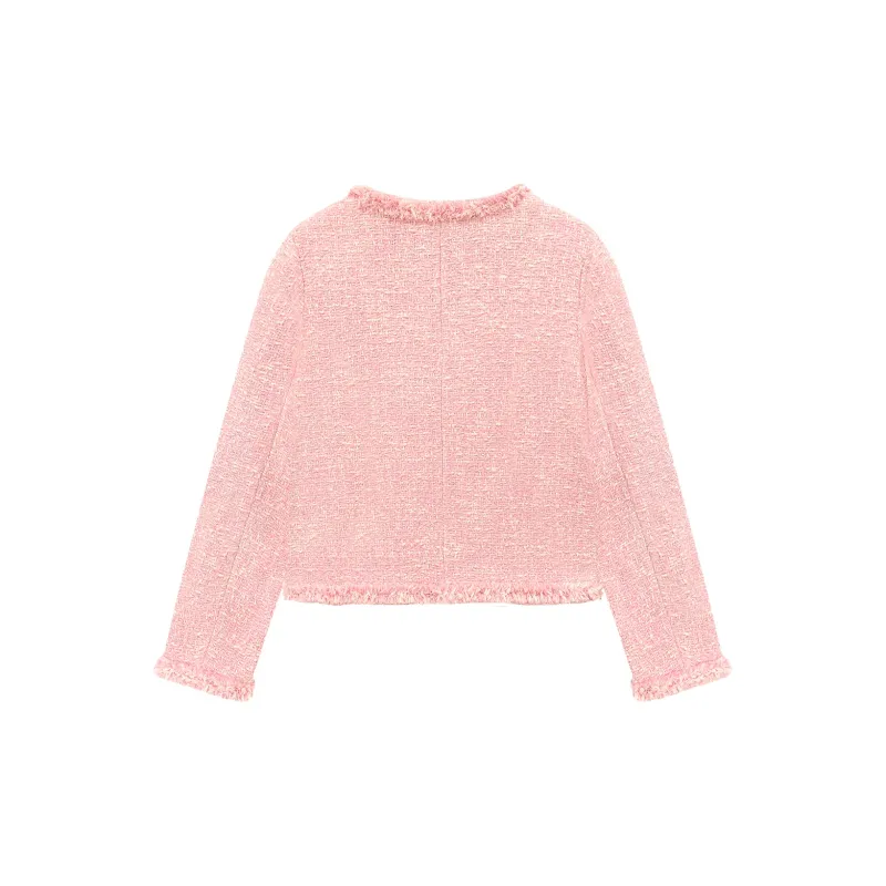 CHUU Cropped Coats Women's Pink-1