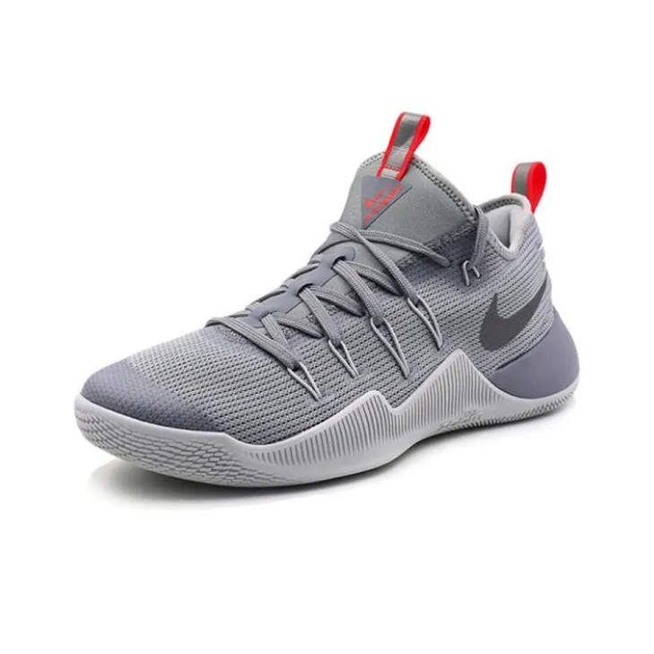 Nike Hypershift EP Cushioning, Wear Resistant Low Top Basketball Shoes Men's Gray Red-1