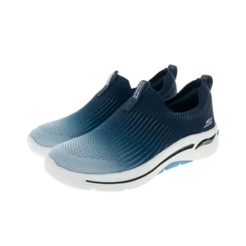 Skechers Go Walk Arch Fit Running Shoes Women's Low-Top Blue/White