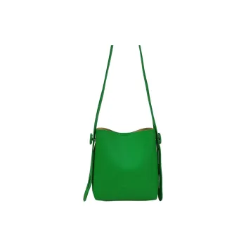 OMI PU Bucket Bags Crossbody Bag, Shoulder Bag Small Size Women's Ireland Green
