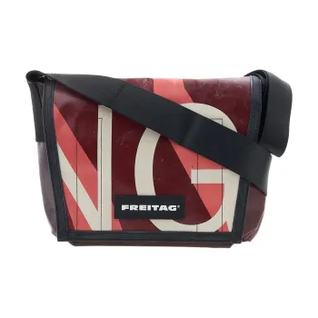 FREITAG Polyester Messenger Bag Shoulder Bag Crossbody Bag Small Size Women's Red