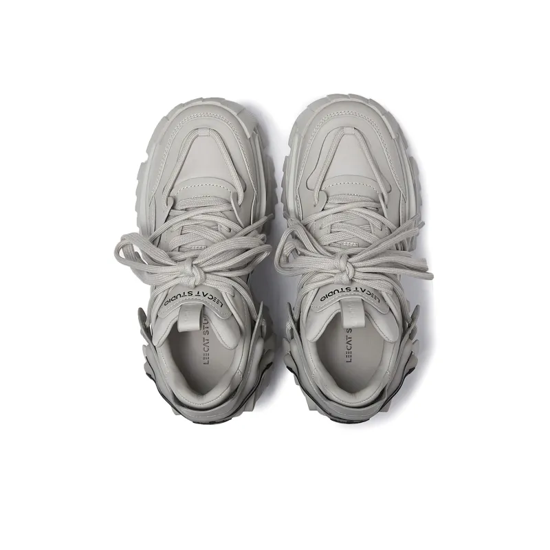 LEECAT STUDIO Cushioning Height Increasing Abrasion Resistant Breathable Chunky Sneakers Women's-4