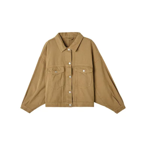 Dme Denim Jackets Women's Khaki