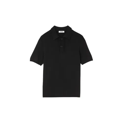 Sandro Polo Shirts Men Black