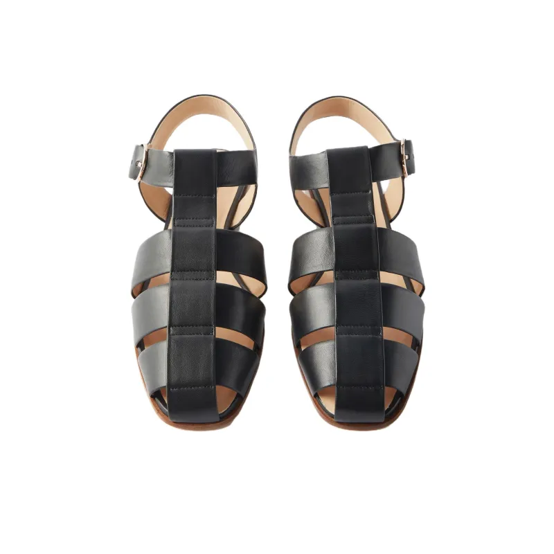 GABRIELA HEARST Lynn Roman Sandals Women's Black-5
