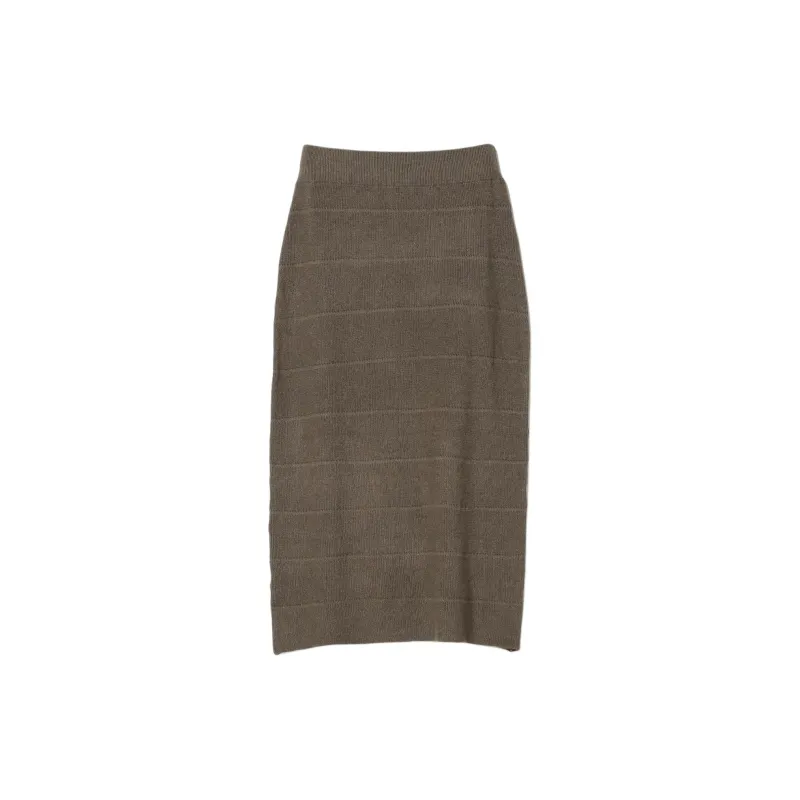 Beams Two Piece Skirt Sets Women's Mocha Clothing Sets-2