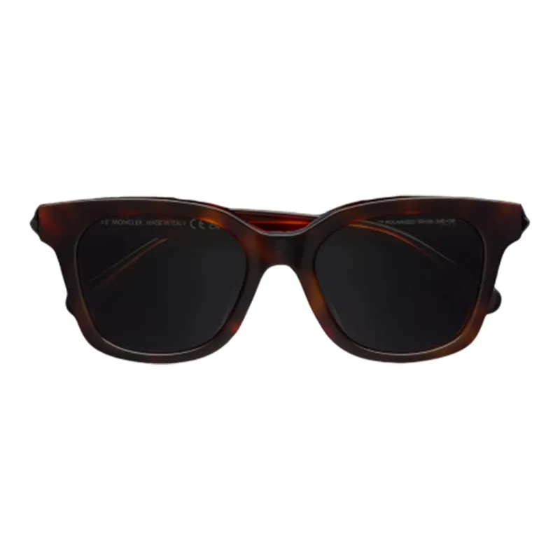 Moncler Acetate Zinc-Coated Metal Irregular Shape Sunglasses Women's Tortoiseshell-0