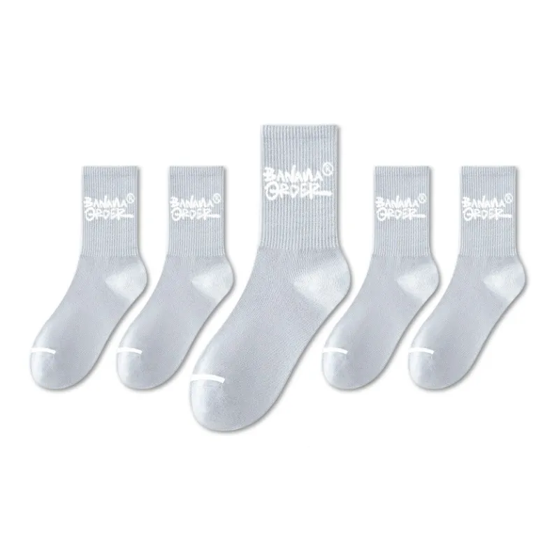 LUOLIAN Mid Calf Socks Unisex 5 Pack-36