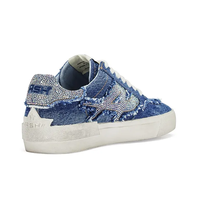 ASH Skateboard Shoes Women's Low Top Blue-2
