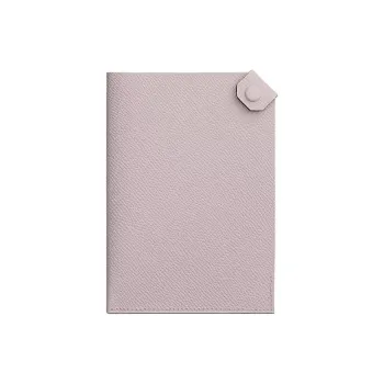 HERMES Tarmac Epsom Leather Passport Clip Small Size Women's 09 Mauve Pale Dream Purple