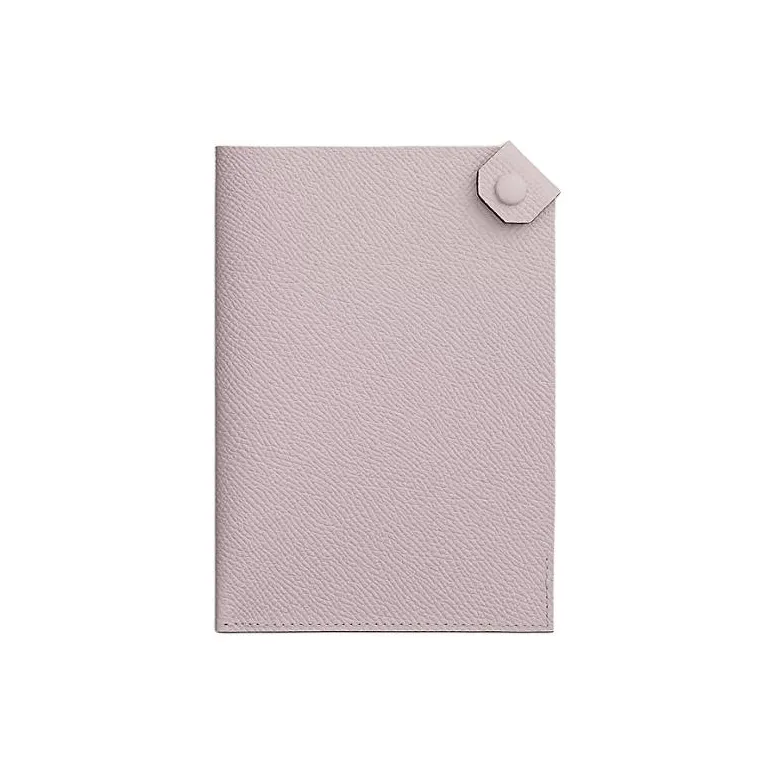 HERMES Tarmac Epsom Leather Passport Clip Small Size Women's 09 Mauve Pale Dream Purple-0