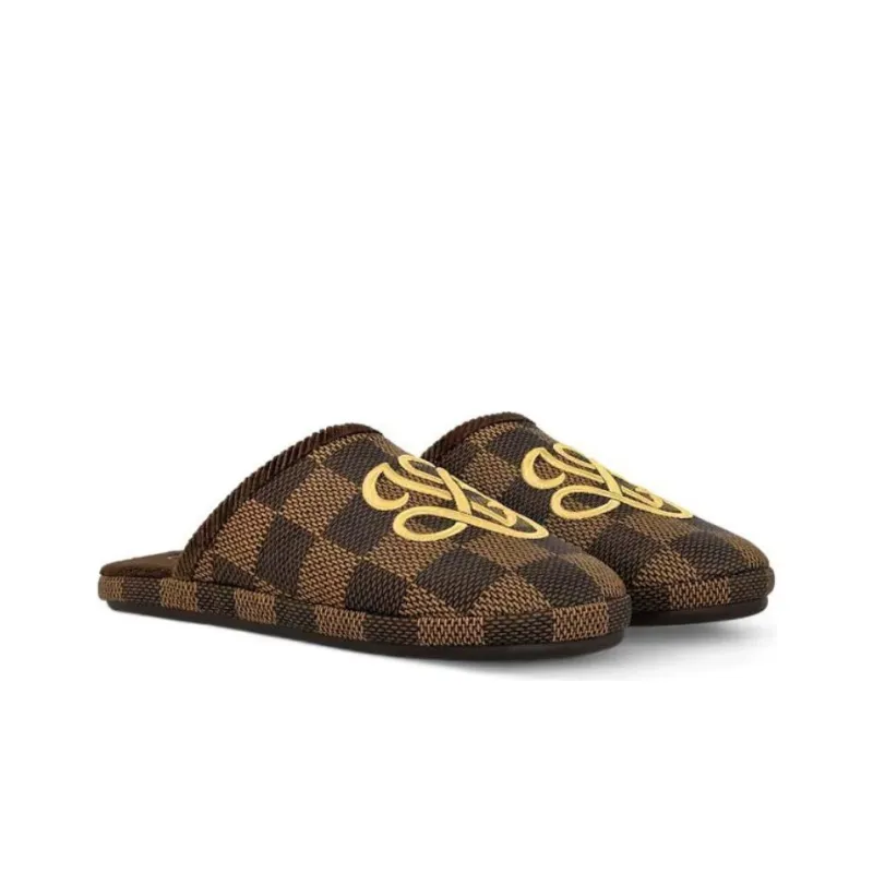 LOUIS VUITTON Lv Palace Slipper Damier Pop Ebene-2
