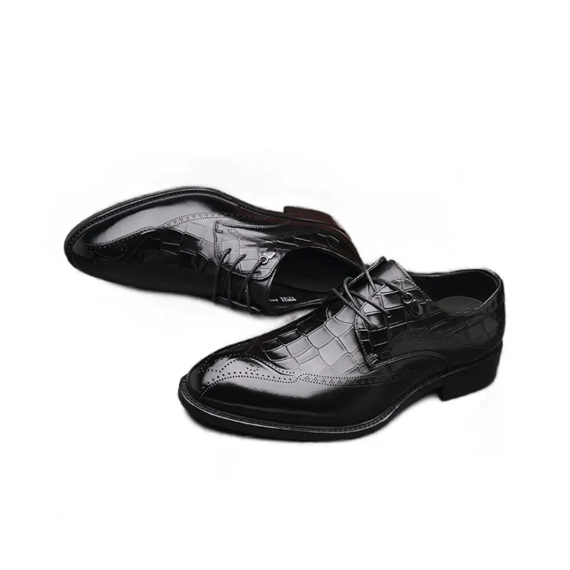 YEDANI Dress Shoes Men Low Top Black, Red-2
