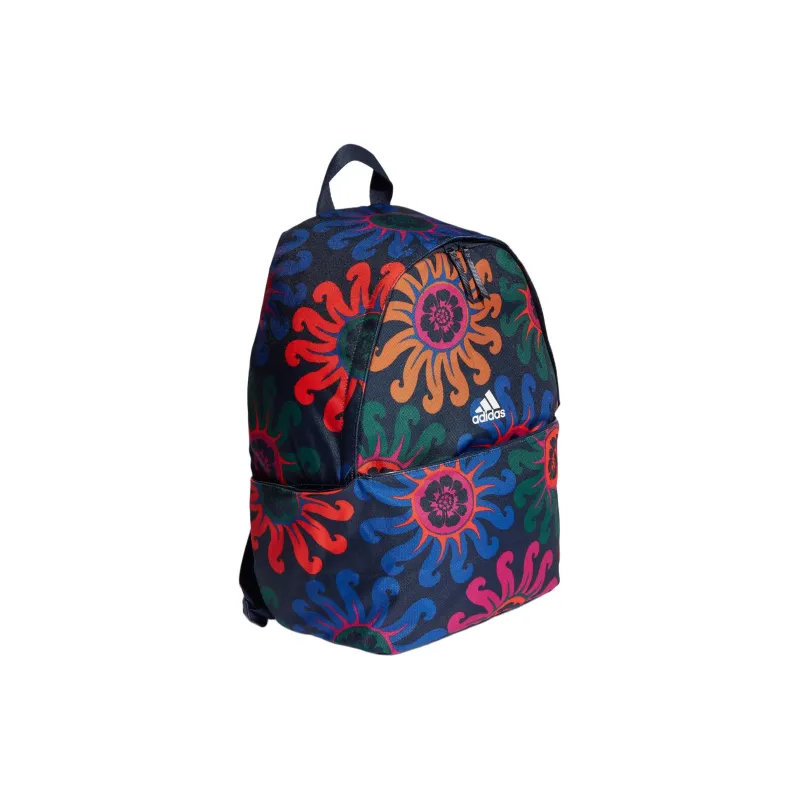 Adidas FARM Collaboration Recycled Polyester Plain Weave Fabric Backpack Women's White/Indigo/Multicolor-1