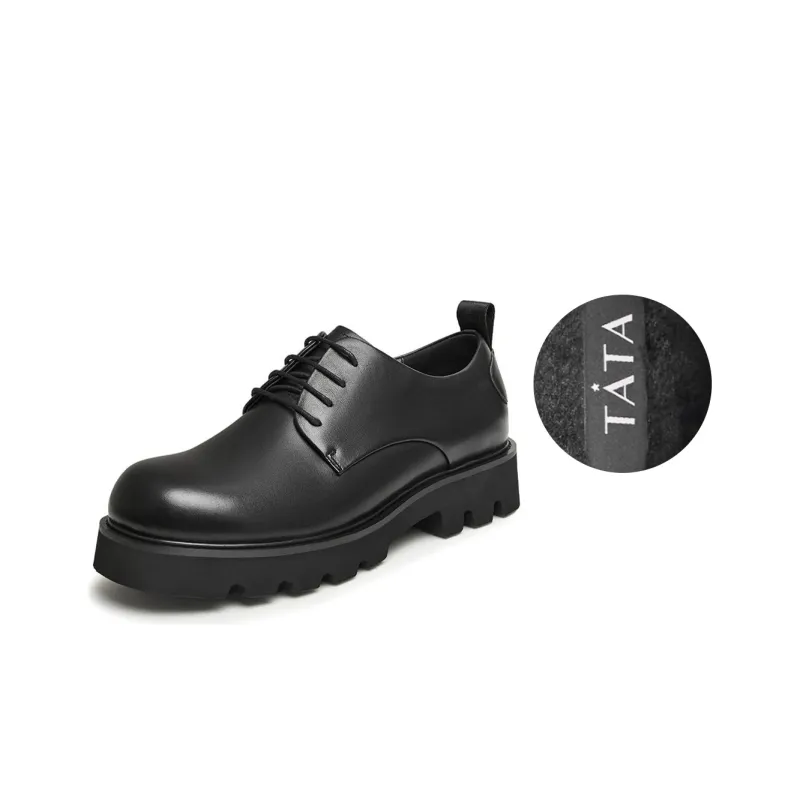 TATA Dress Shoes Men Low Top Solid Color-1